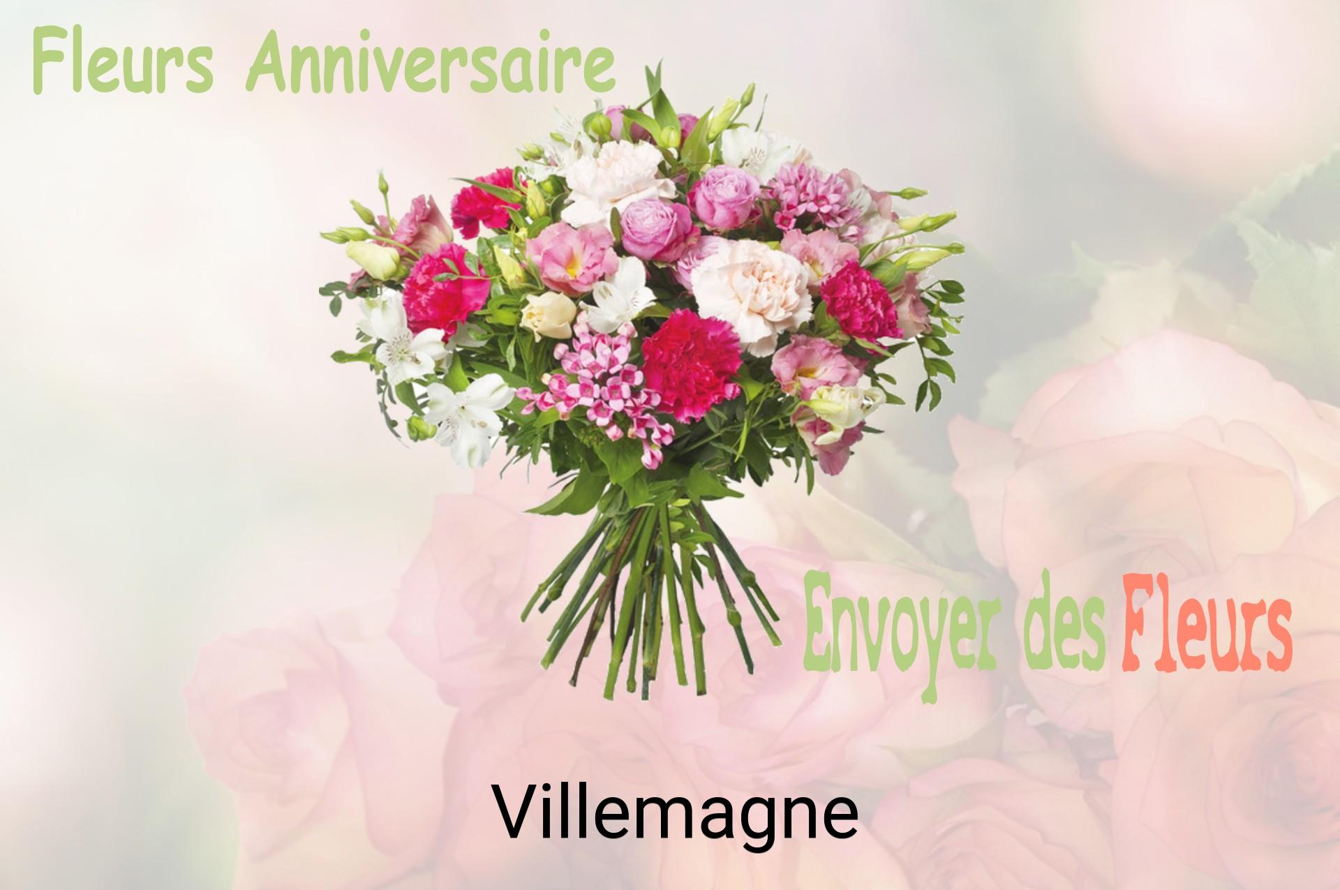 Bouquet de fleurs d’anniversaire livré à Villemagne